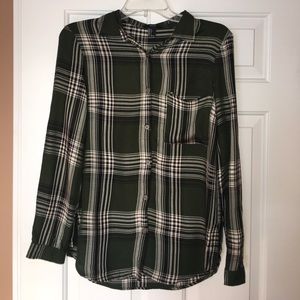 Dark green flannel