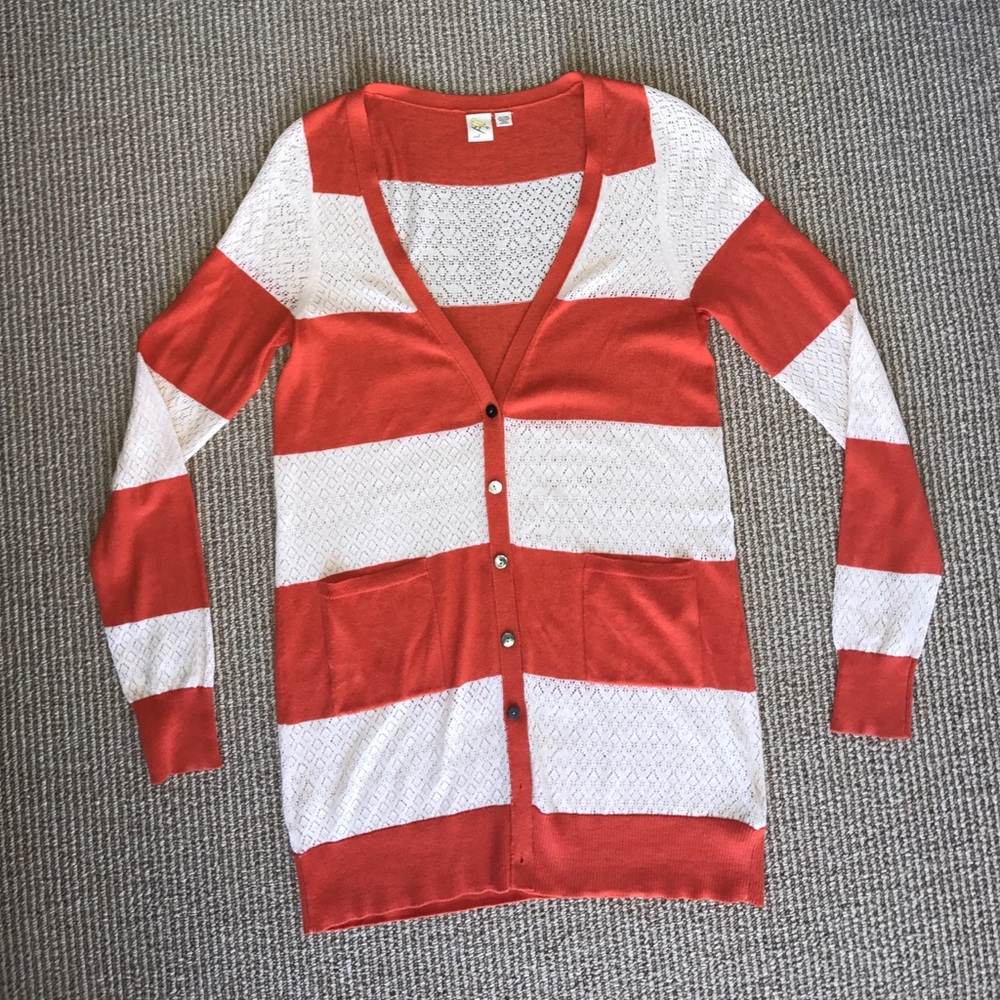 Anthropologie Striped Cardigan