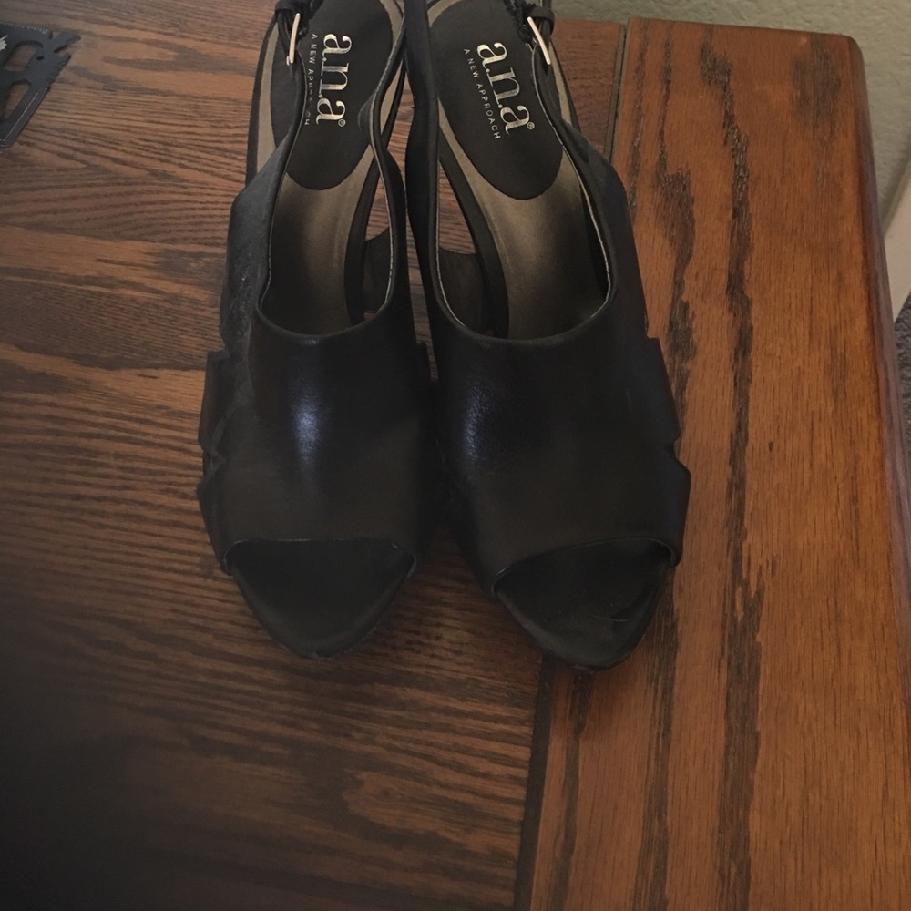 Black heels, never worn outside, only wore inside