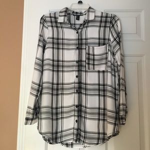 Black and white flannel