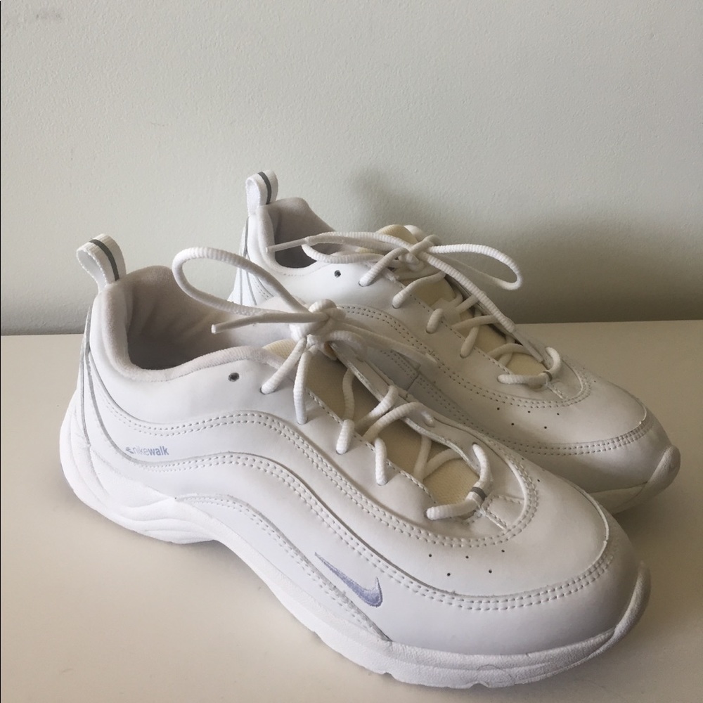 White NIKE walk sneakers
