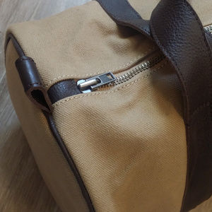 mark and graham canvas leather weekender bag