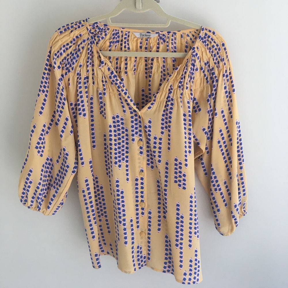 Tucker silk blouse