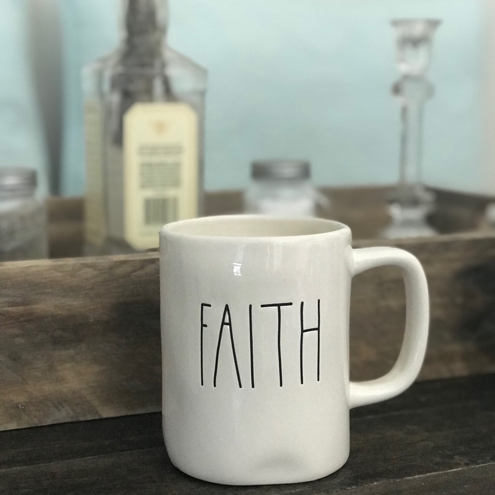 Rae Dunn “Faith” Mug with “Cookies” Cannister