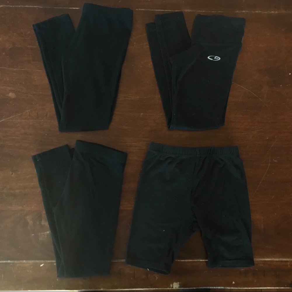 Girls 4-5t leggings/yoga pants lot - black