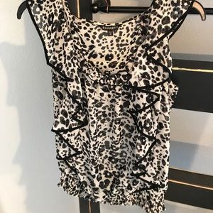 Snow Leopard Print Blose