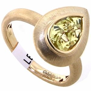 Lemon Quartz Gemstone Ring