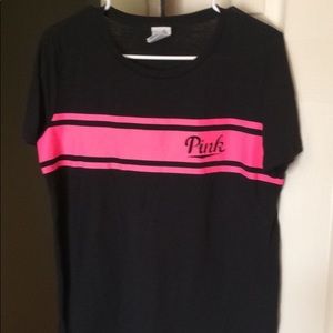 Black Campus Tee by "Pink"