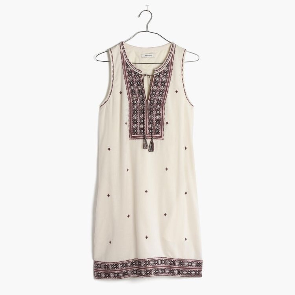 {Madewell} Embroidered Suncoast Dress