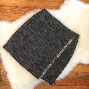 Loft black tweed skirt size 4