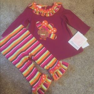 Infant girl turkey shirt and leggings