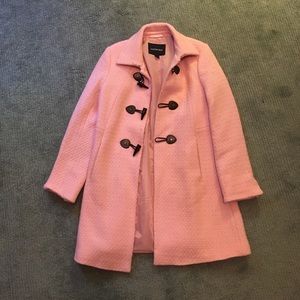 Pink toggle coat by Land's End