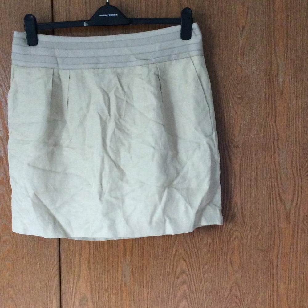 Khaki sheath skirt