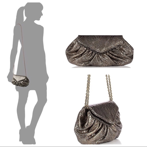 Lauren Merkin Handbags - Lauren Merkin “Diana” Metallic Evening Clutch