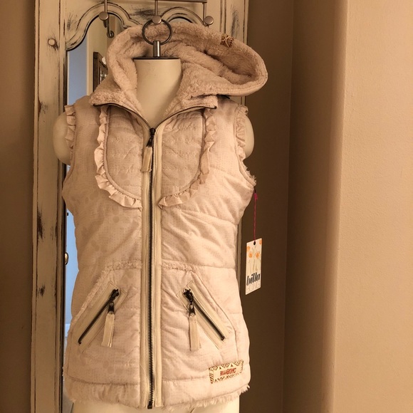 Buckle Jackets & Blazers - NEW!🌟BillaBong Ruffle winter fur winter best Sz:S