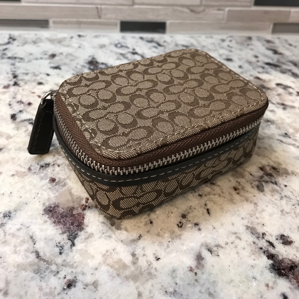 Authentic Coach Accessories Box with Zipper