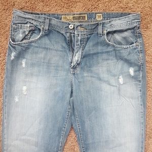 Mens Buckle jeans.