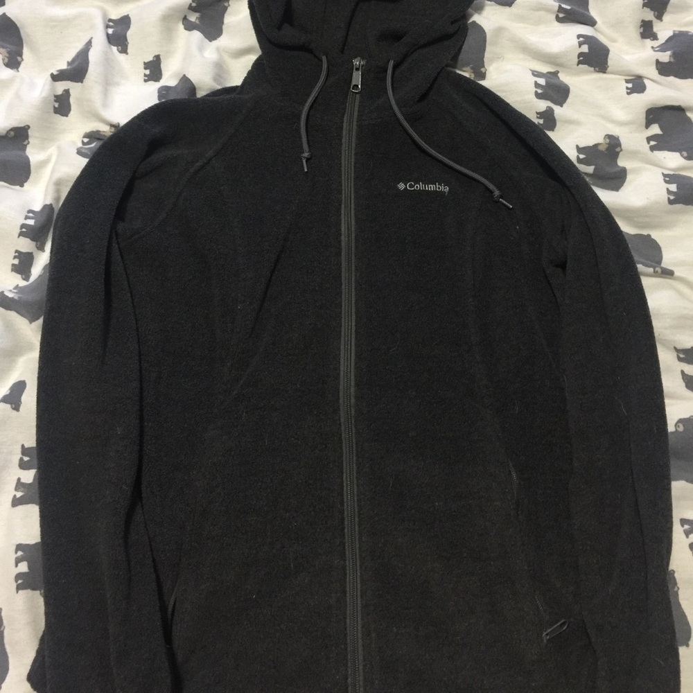 CHARCOAL GRAY ZIP UP COLUMBIA