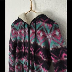 American Eagle Outfitters Fleece Zip Up Hoodie