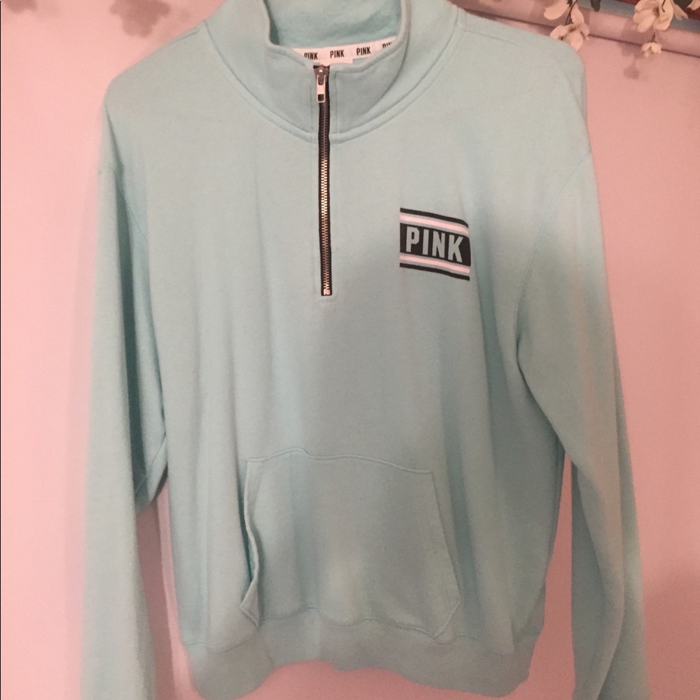 PINK Half-Zip Hoodie!