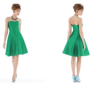 Alfred Sung Bridesmaids Cocktail Strapless Sz 12