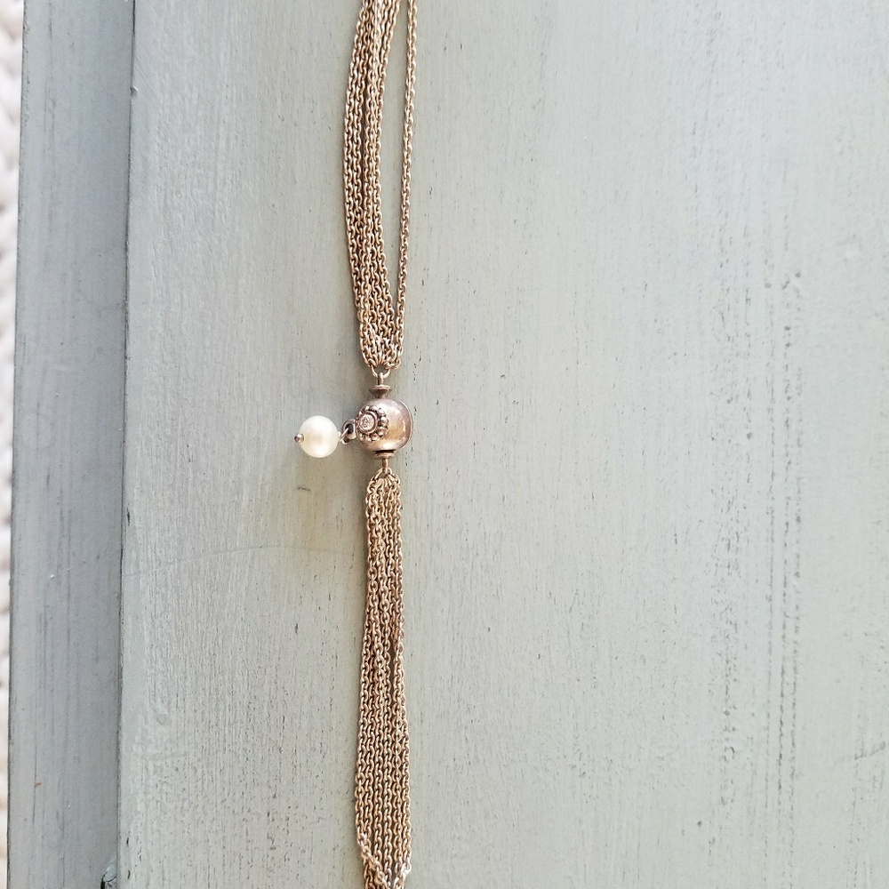 Pandora multi strand silver bracelet