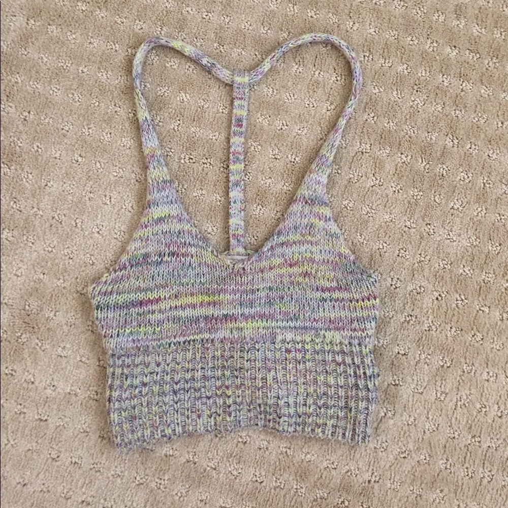 Knit crop top. Excellent condition!