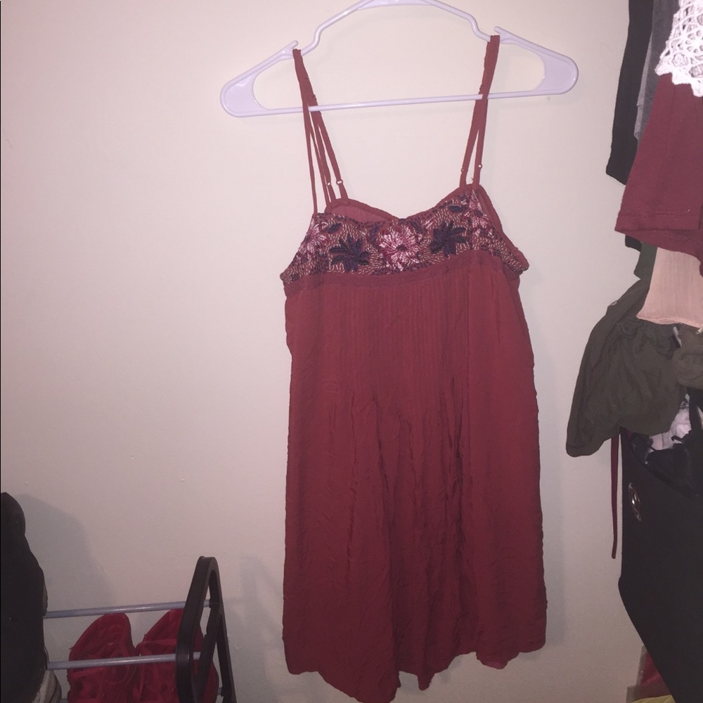 Pink shift dress