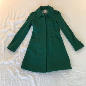 Green Winter Dress Coat by Tulle