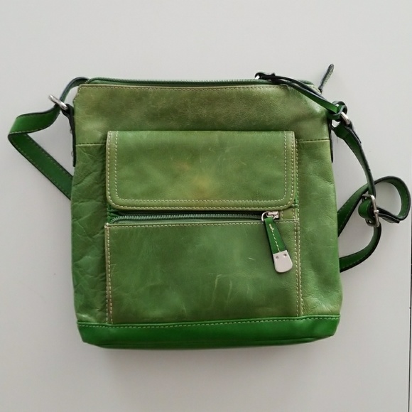 Green Leather Purse - Picture 1 of 4