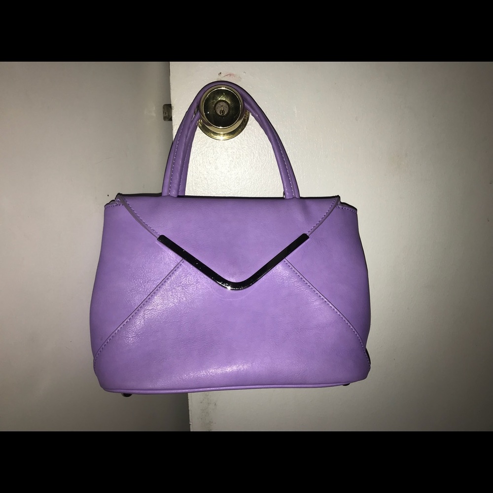 Charming Charlie Lavender Violet Envelope Purse