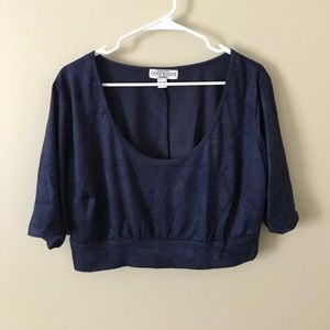 NWOT Navy Crop Top 18/20