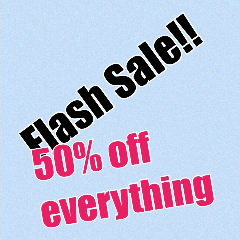 Everything 50% off from my closet now!