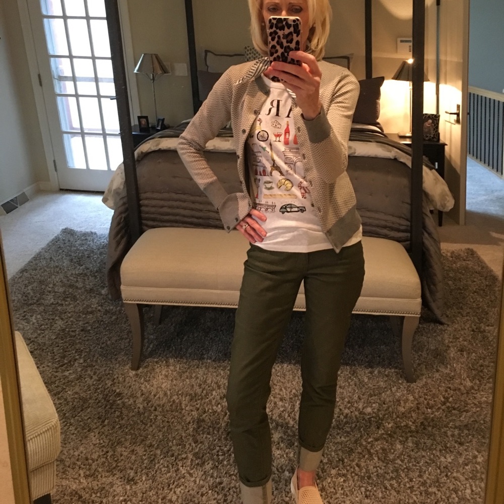 SOLD!!! Sweater and "Paris" tee from JCrew