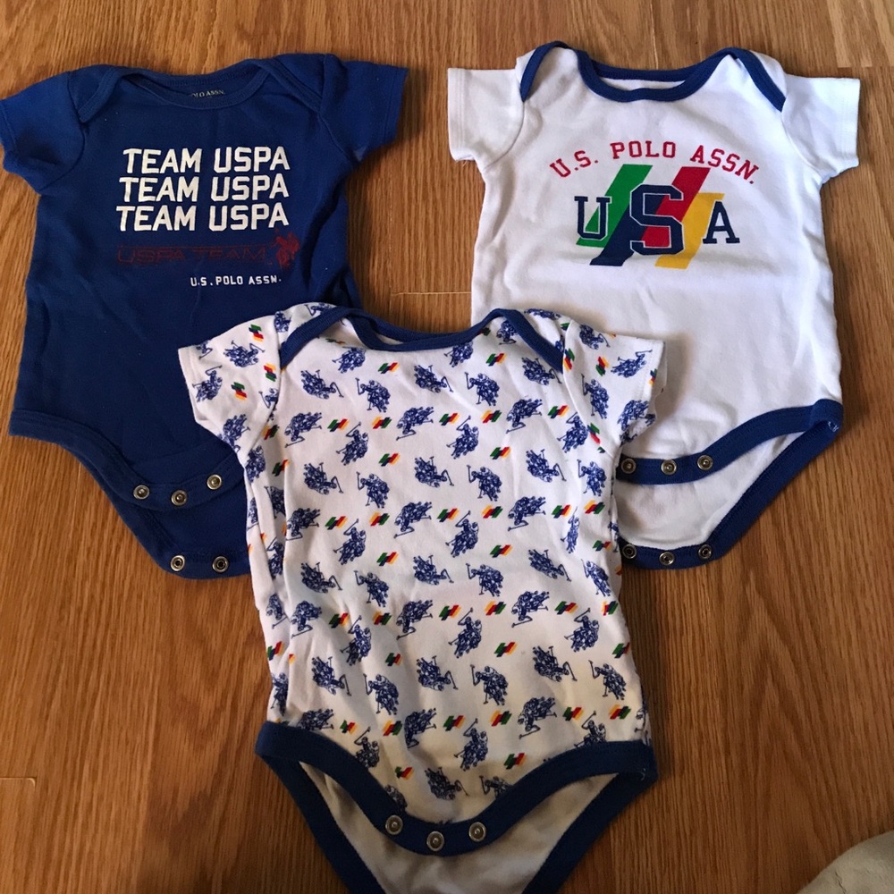U.S. Polo Assn. onesies set of 3