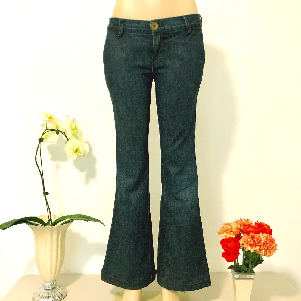 J BRAND SELINE OBSIDIAN TROUSER STYLE JEANS