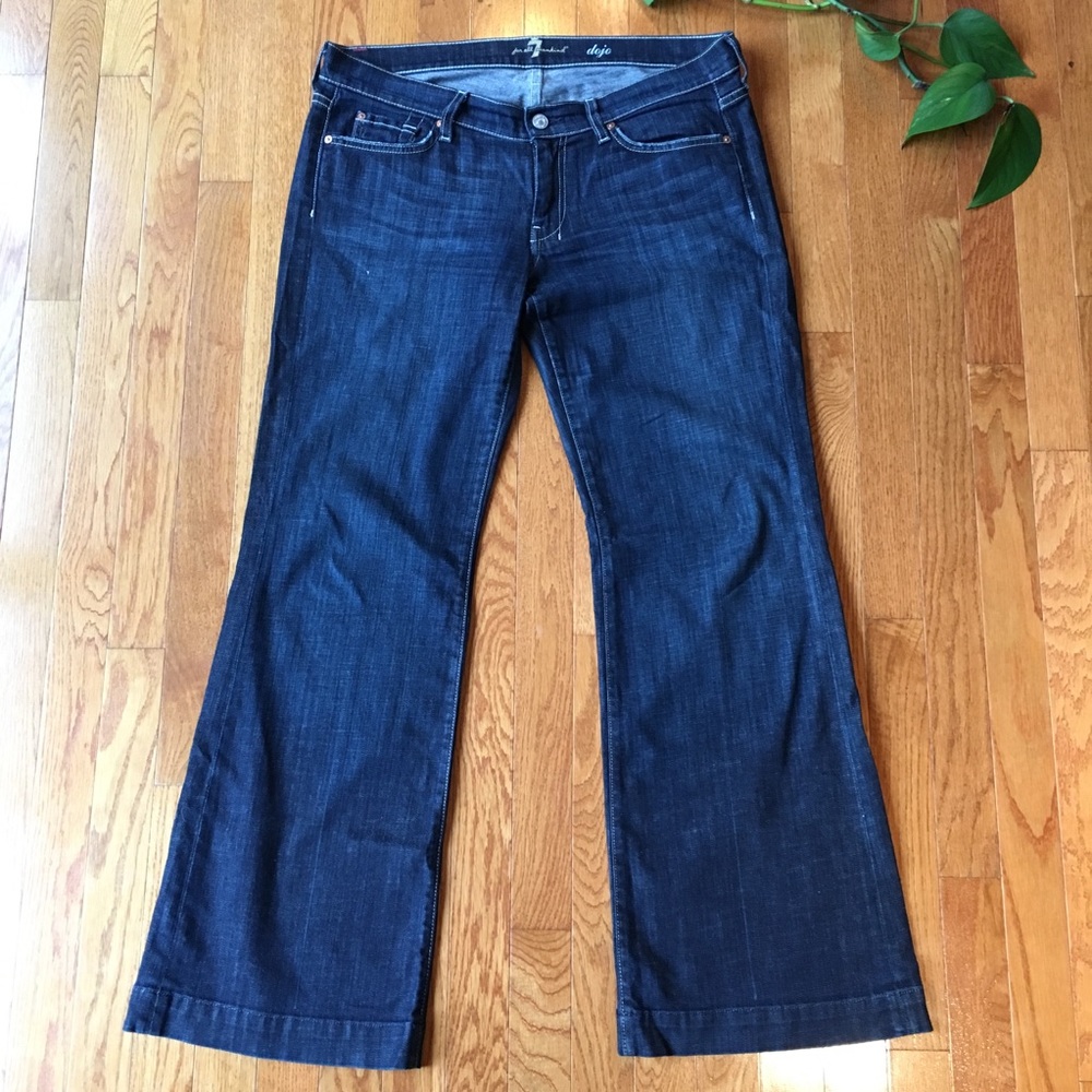 7FAM petite Dojos in midnight wash