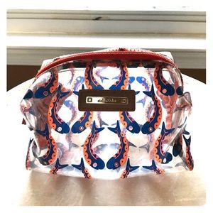 Stella and Dot clear zipper closure bag