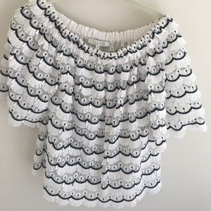 Alexis Deva Peacock Feather Top