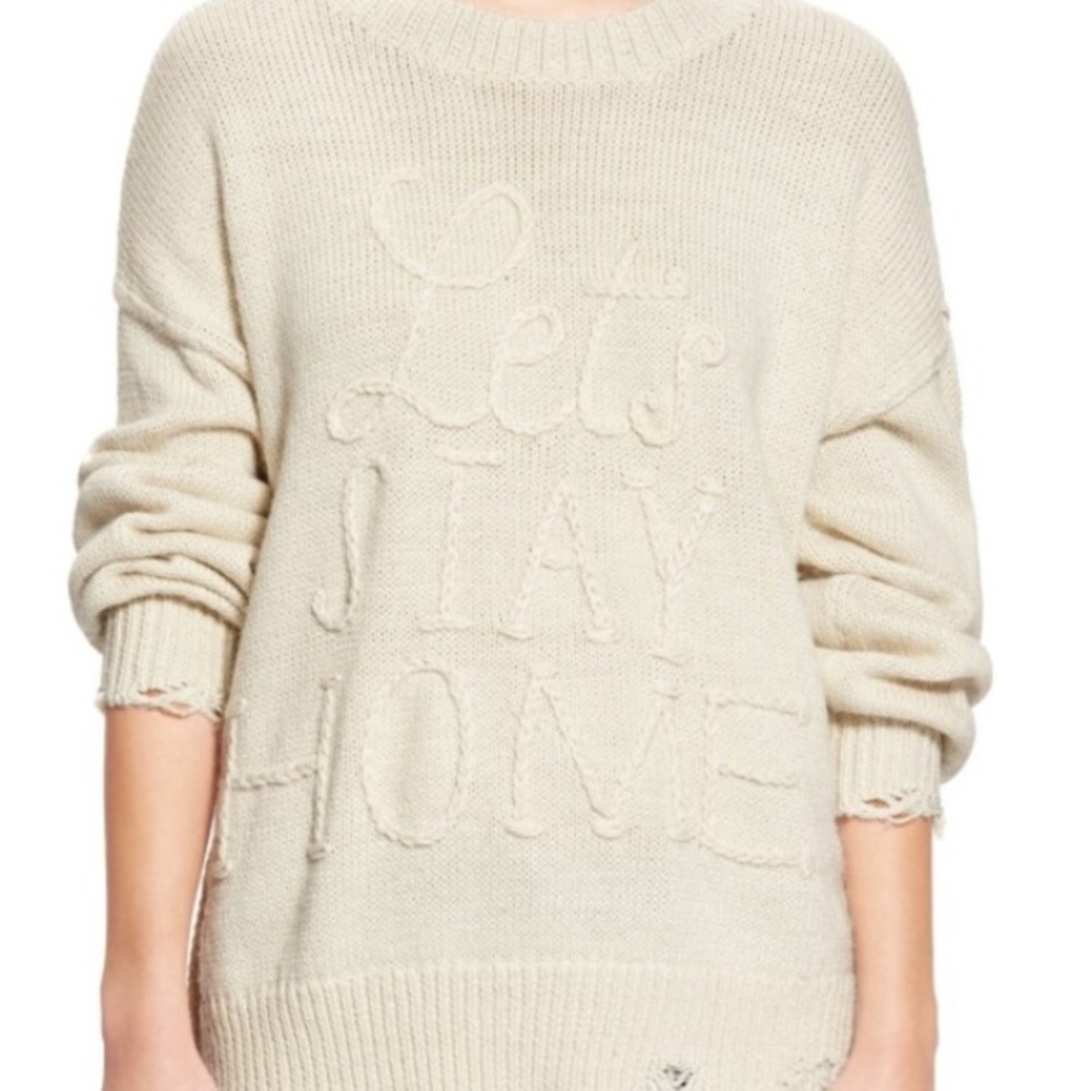 ✅SOLD✅Wildfox LET'S STAY HOME sweater - Picture 3 of 8