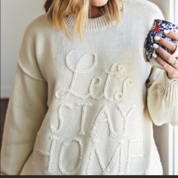 Zara Sweaters - ✅SOLD✅Wildfox LET'S STAY HOME sweater