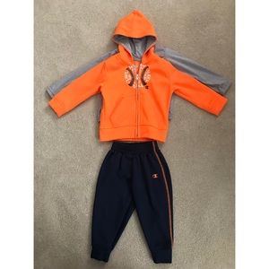 Boys champion three piece sweatsuit