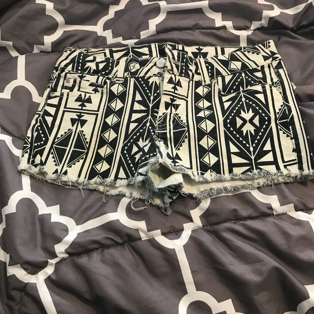Aztec print shorts