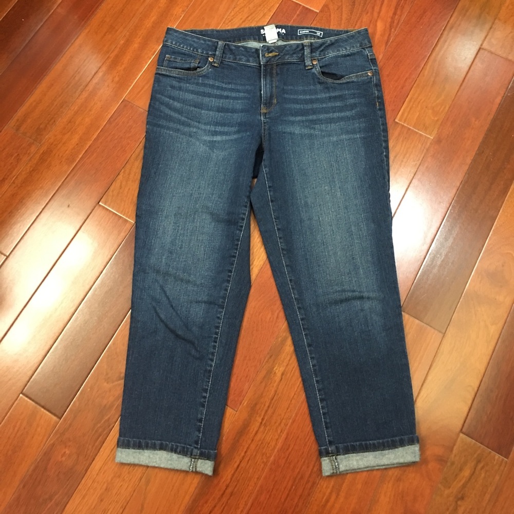 Denim capris