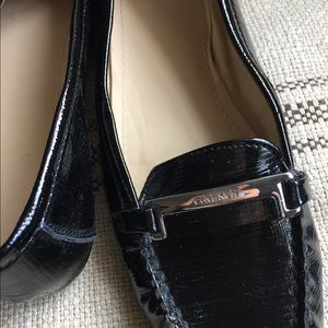 Calvin Klein glazed leather loafers