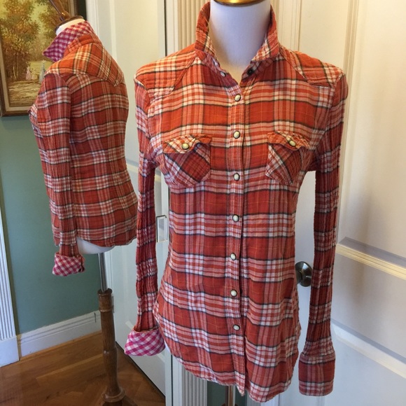 American Eagle Outfitters Tops - Fall plaid flannel by American Eagle Outfitters 6