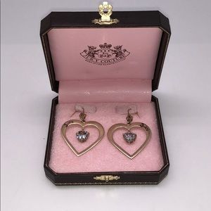 Juicy Couture Dangling Heart Earrings