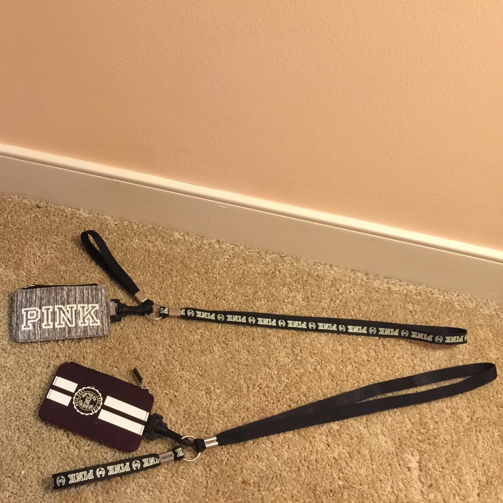 PINK lanyards set of 2
