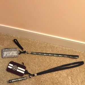 PINK lanyards set of 2