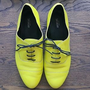 Kate Spade Saturday Neon Leather Oxfords